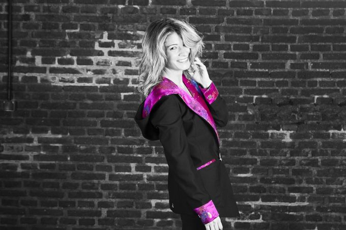 Blazer Angela Arabia morado