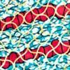 Estampado Africa rojo/azul/dorado