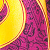 Estampado India amarillo/granate